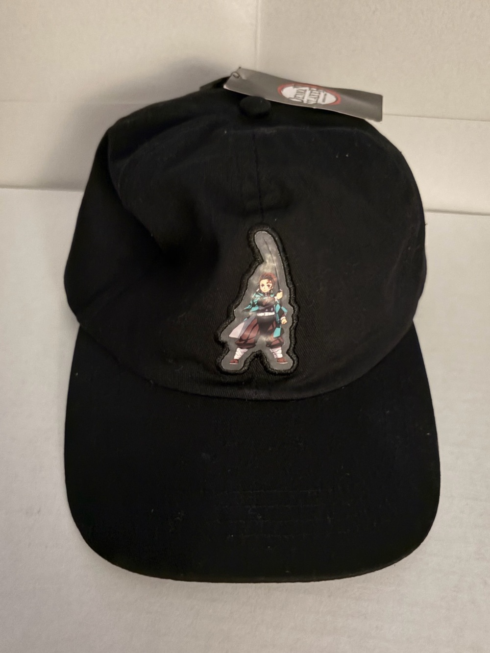 OFFICIAL Demon Slayer Logo Anime Ball Cap Adjustable Hat Black Cartoon